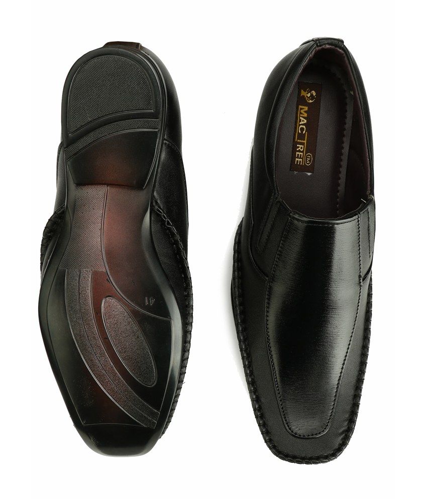 mactree black formal shoes