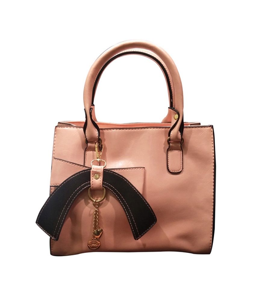 Lineysha Boutique Peach Hand Satchel Bag For Women Buy Lineysha
