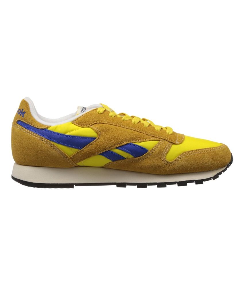 mens yellow reebok classic