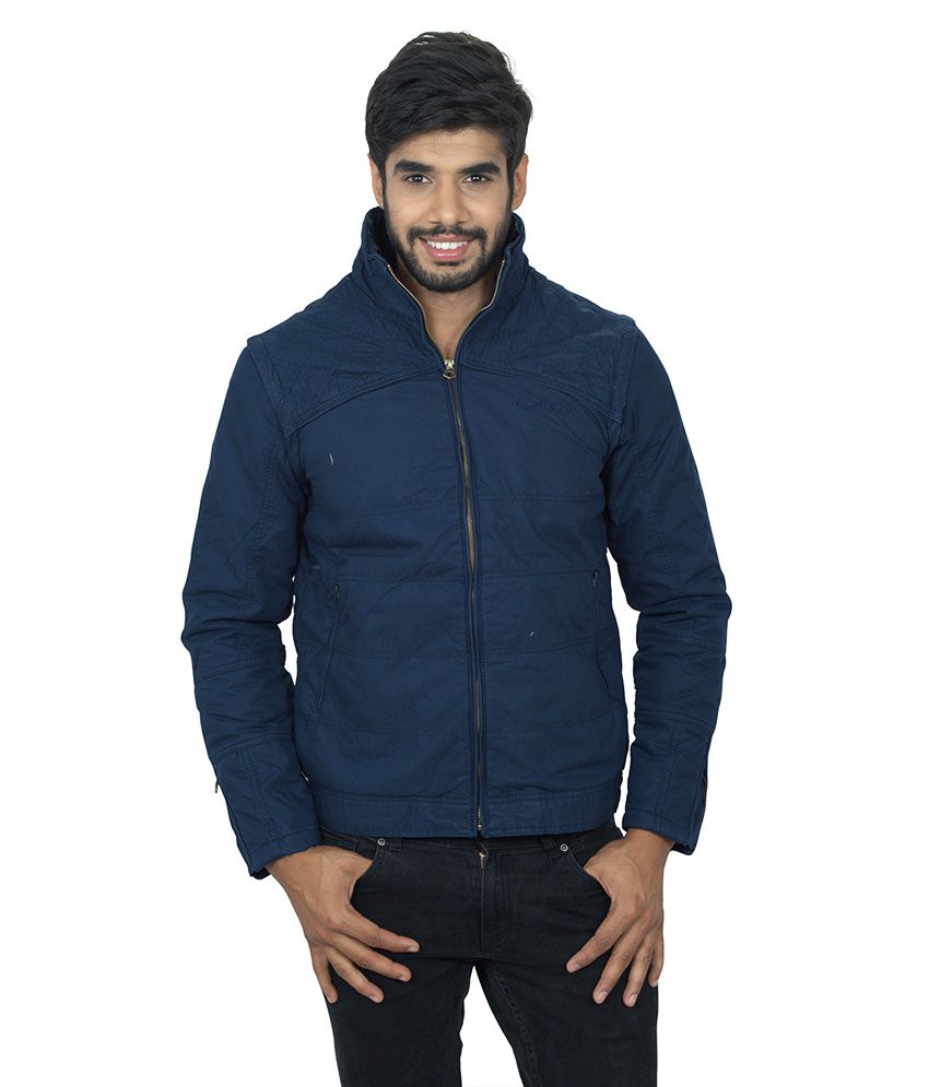 Rigs And Rags Blue Cotton Casual Jacket 