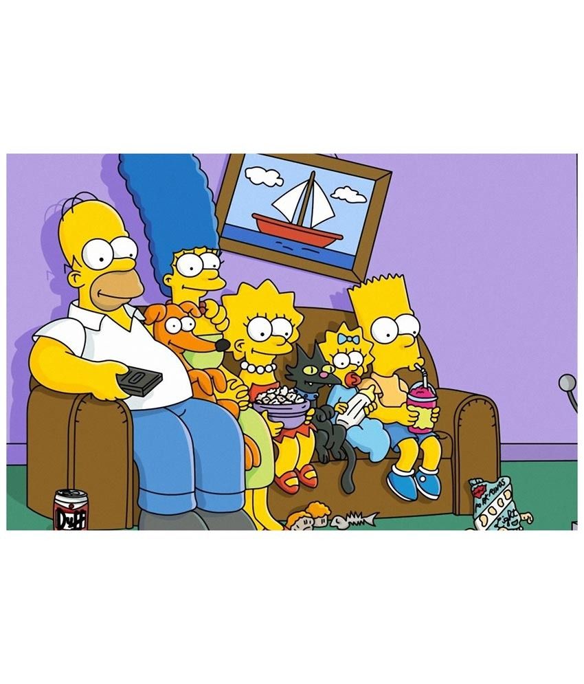 Clickforsign The Simpsons On The Couch Tv Show Poster: Buy Online at ...