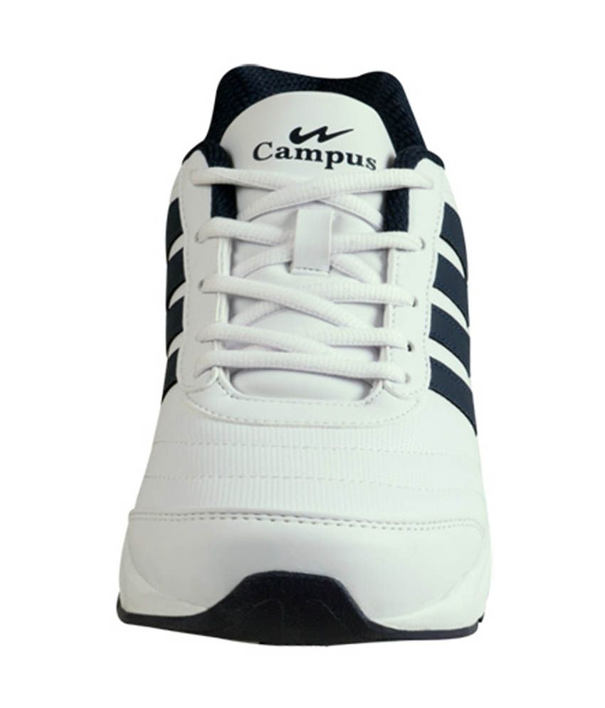 campus white sports shoes