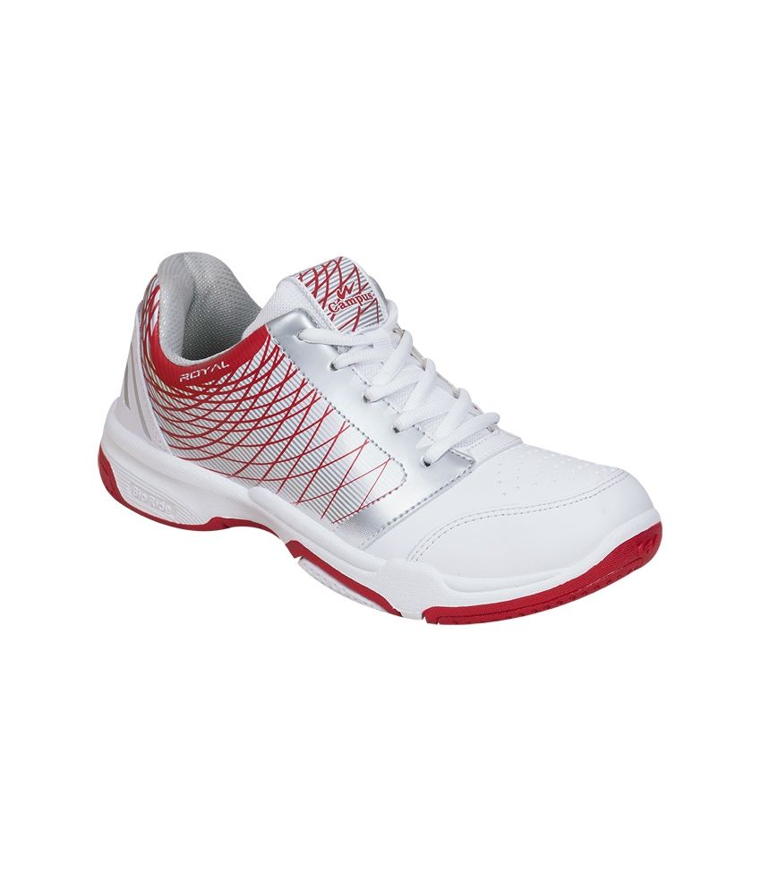 campus white sports shoes