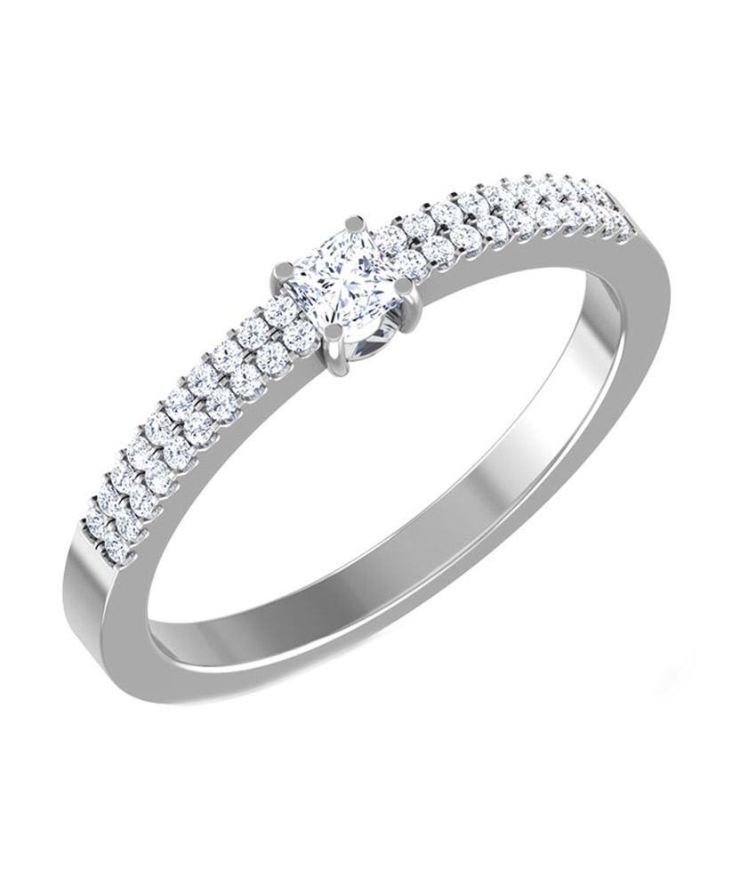 Caratlane Glossy Diamond Band Ring: Buy Caratlane Glossy Diamond Band ...