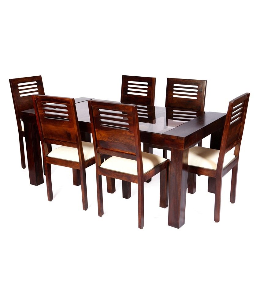 Evok Sheesham Wood Dining Set