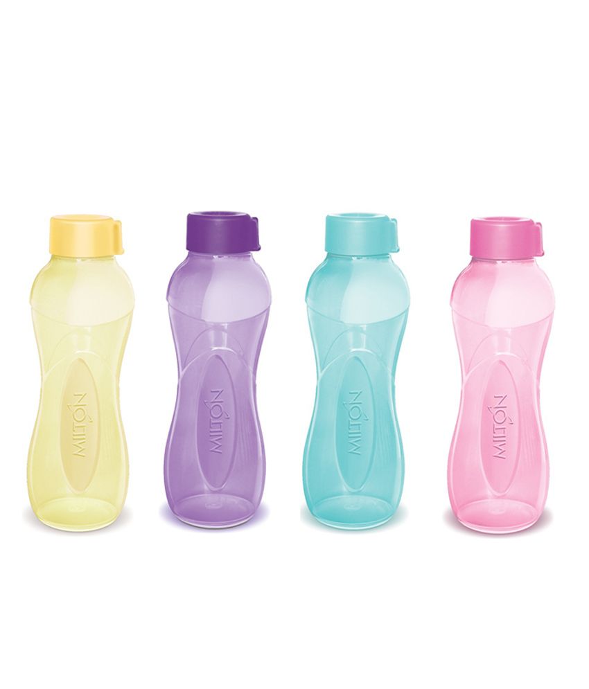 Milton I Go Bottles(1000ml) Set Of 4-assorted Colours: Buy Online at ...