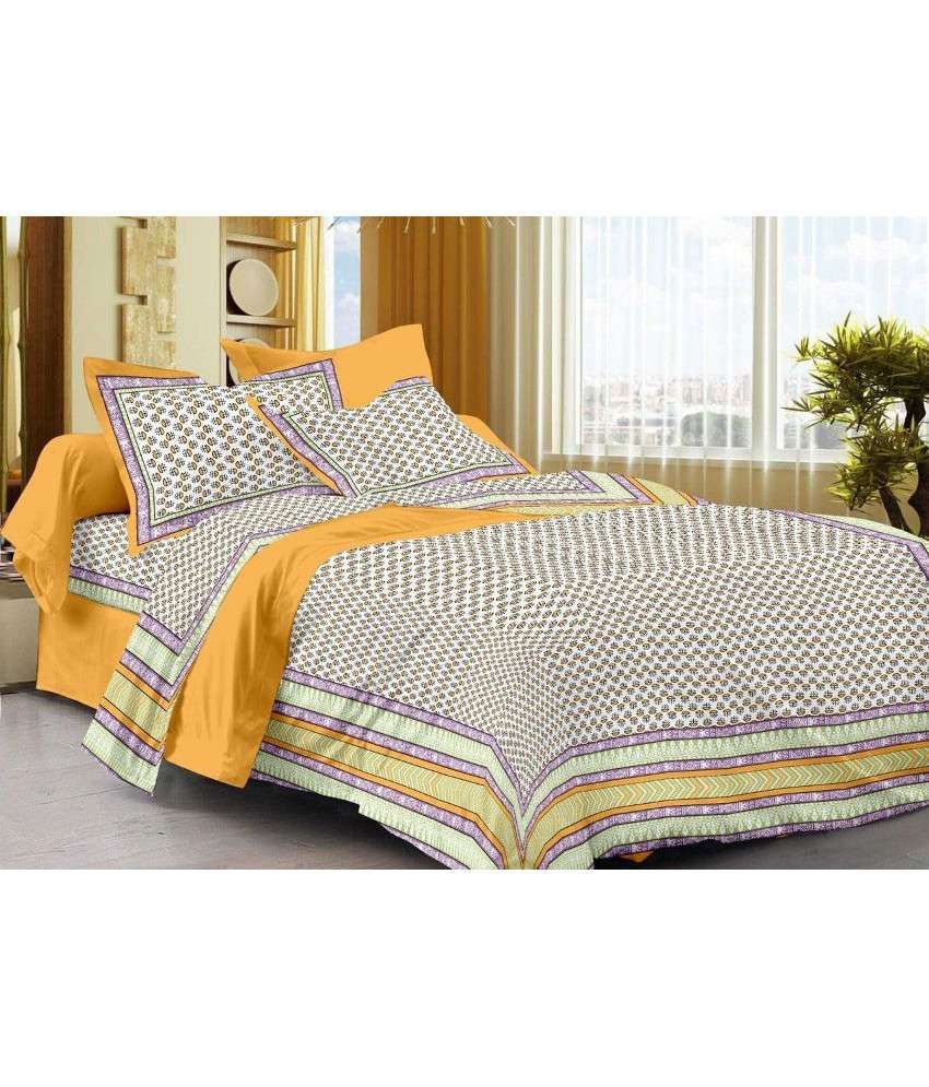 Cenizas 100 Jaipuri Cotton Single Bedsheet With One Pillow Cover Buy