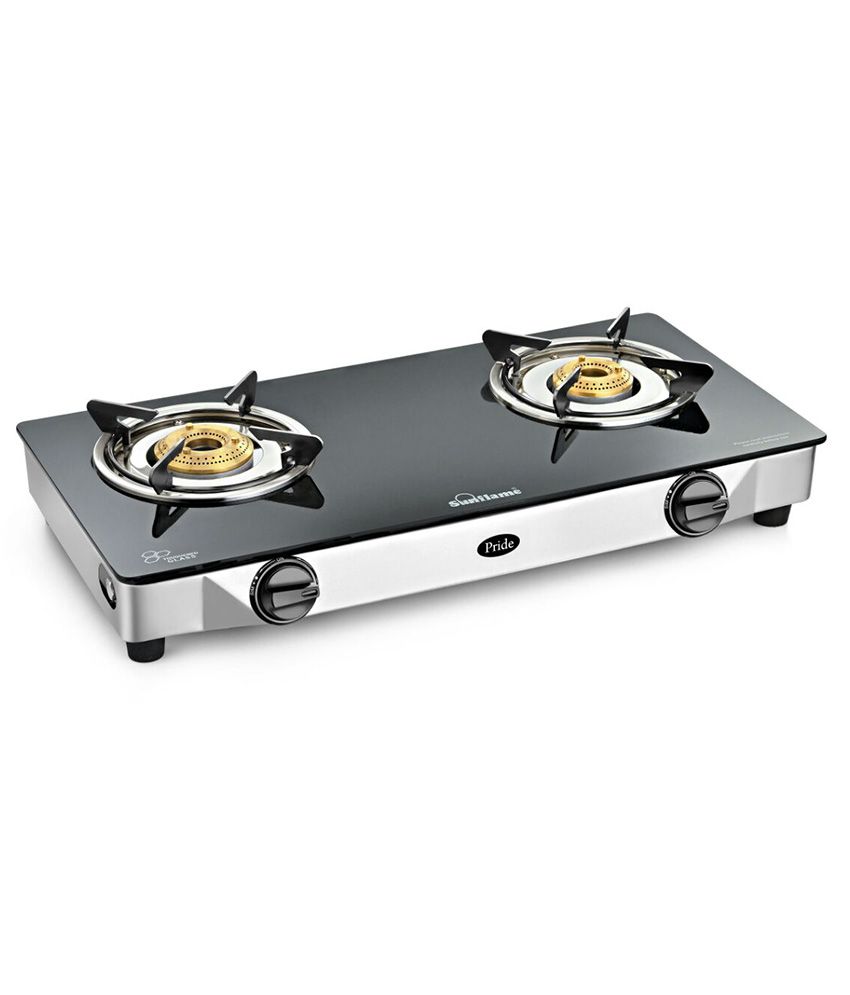 Sunflame Pride Ss Gt 2 Burner Glass Manual Gas Stove Price In