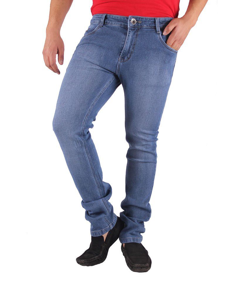 Gasconade Faded Blue Slim Fitted Jeans - Buy Gasconade Faded Blue Slim ...