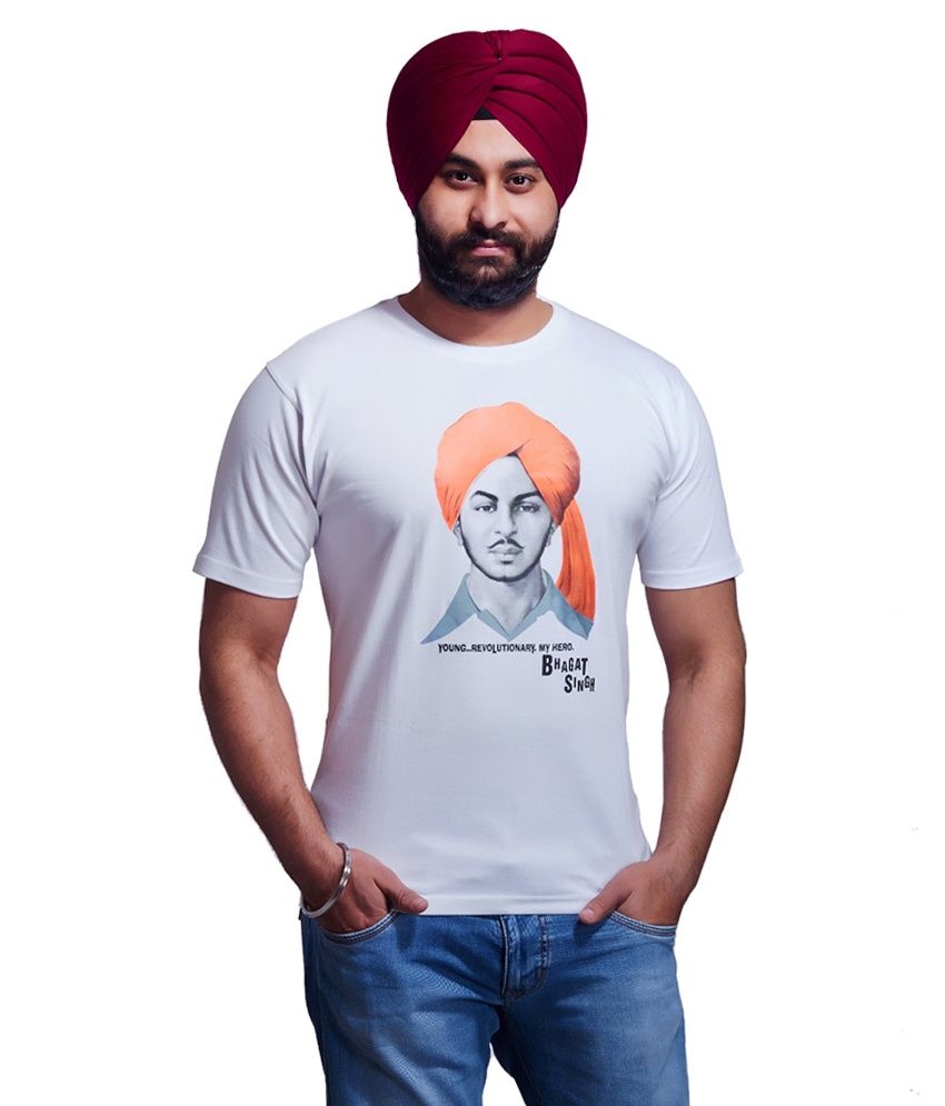 Nihaal Cotton Blend White Printed T 