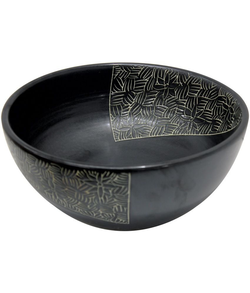 Buy Montero Designer Table Top Wash Basin In Black Color Online at Low