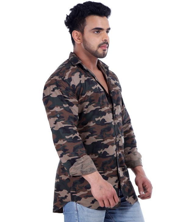 army print shirt online