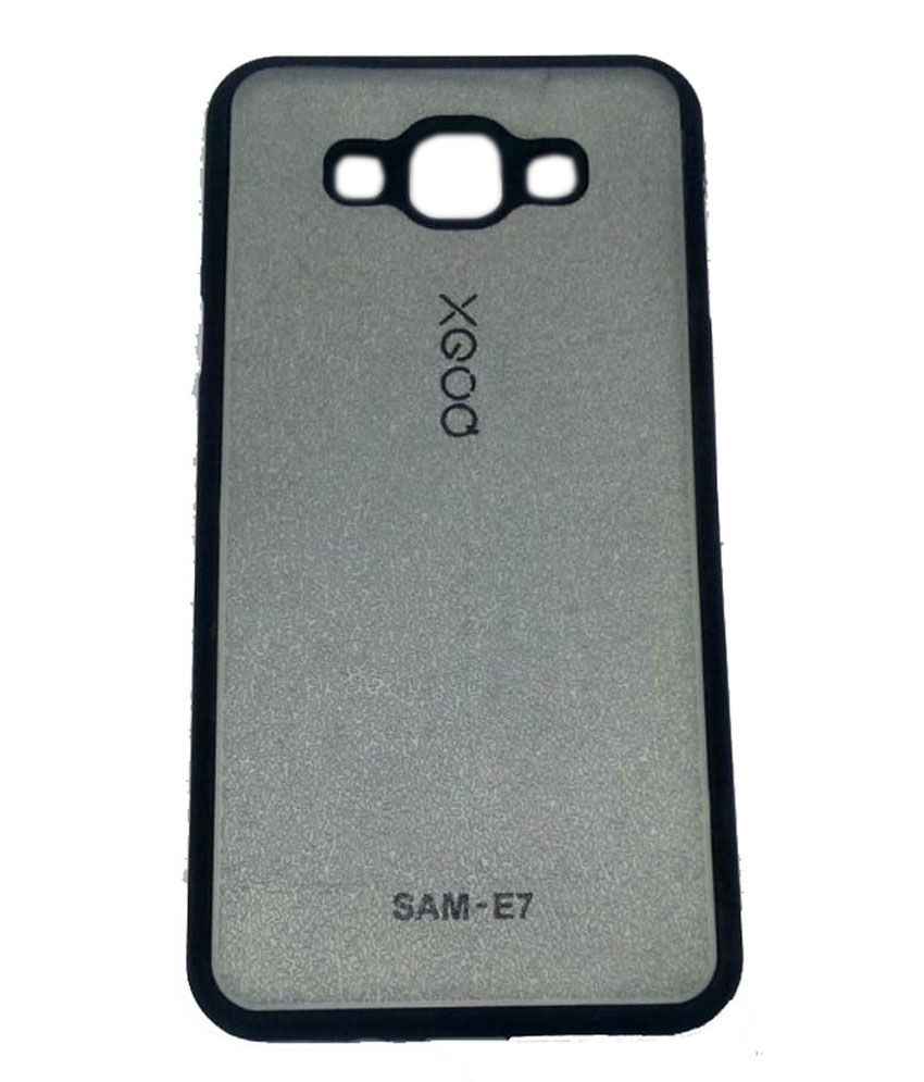 Sbm Back Cover For Samsung Galaxy E7 Grey Plain Back Covers Online