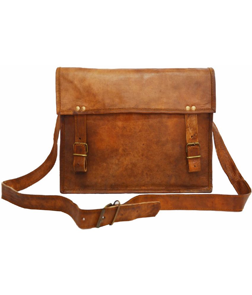 Vintage Brown Leather Messenger Bag - Buy Vintage Brown Leather ...