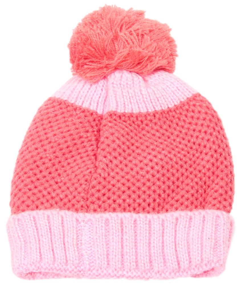Bizarro.in Striking Pink Woollen Cap For Kids: Buy Online at Low Price ...