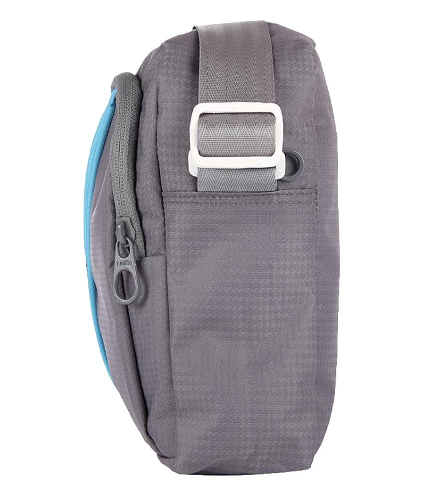 Bendly Smarty Polyester Grey Blue Sling Bag Buy Bendly Smarty