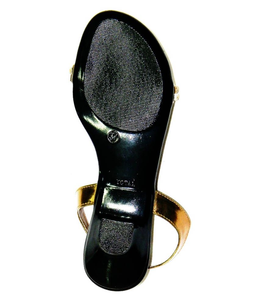 gold kitten sandals