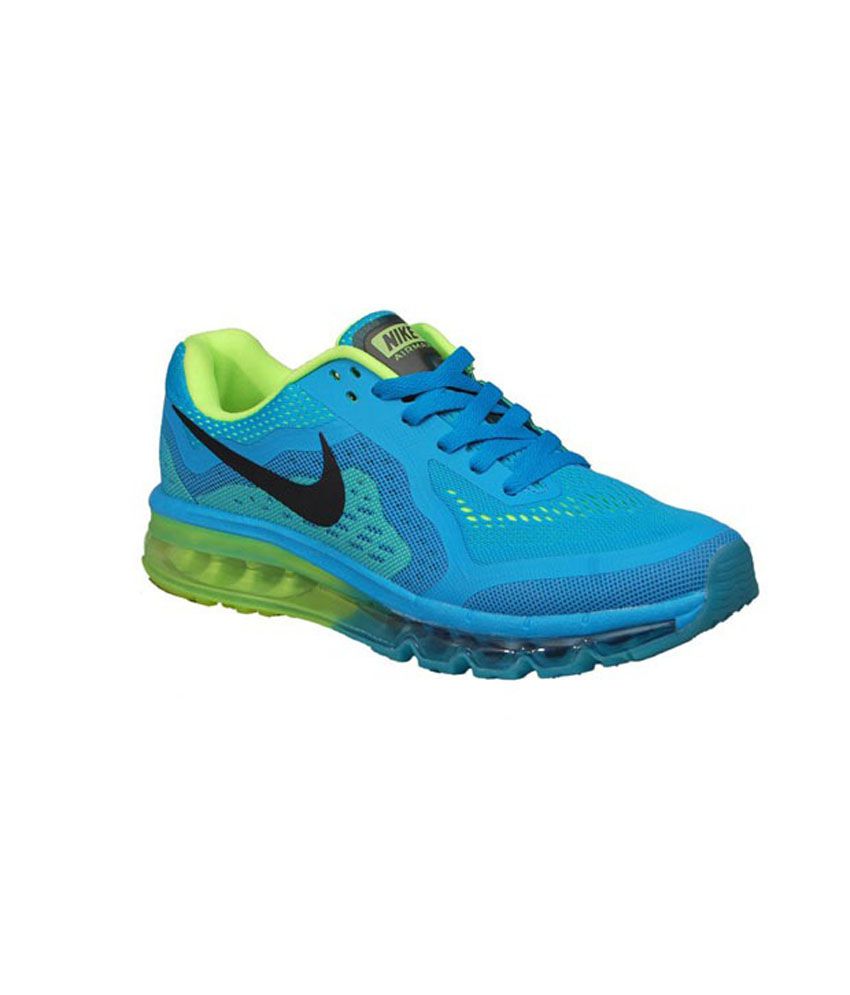 Nike 2014 Airmax Blue Green Running Shoes - Buy Nike 2014 Airmax Blue ...