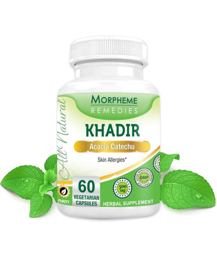 Morpheme Remedies Khadir (Acacia Catechu) For Skin Allergies 500Mg