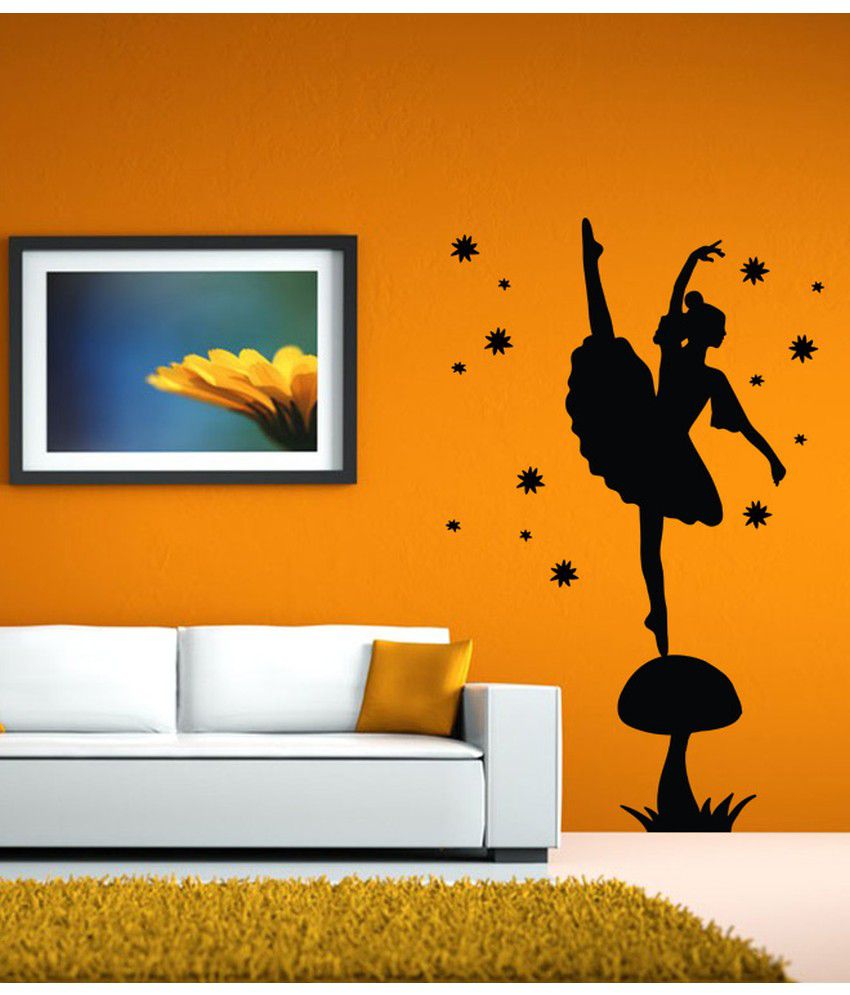 Hoopoe Decor Girl Dancing On The Mushroom Wall Arts, Wall Stickers and Wall  Decals, Best Wall Arts for Home Decoration - Buy Hoopoe Decor Girl Dancing  On The Mushroom Wall Arts, Wall