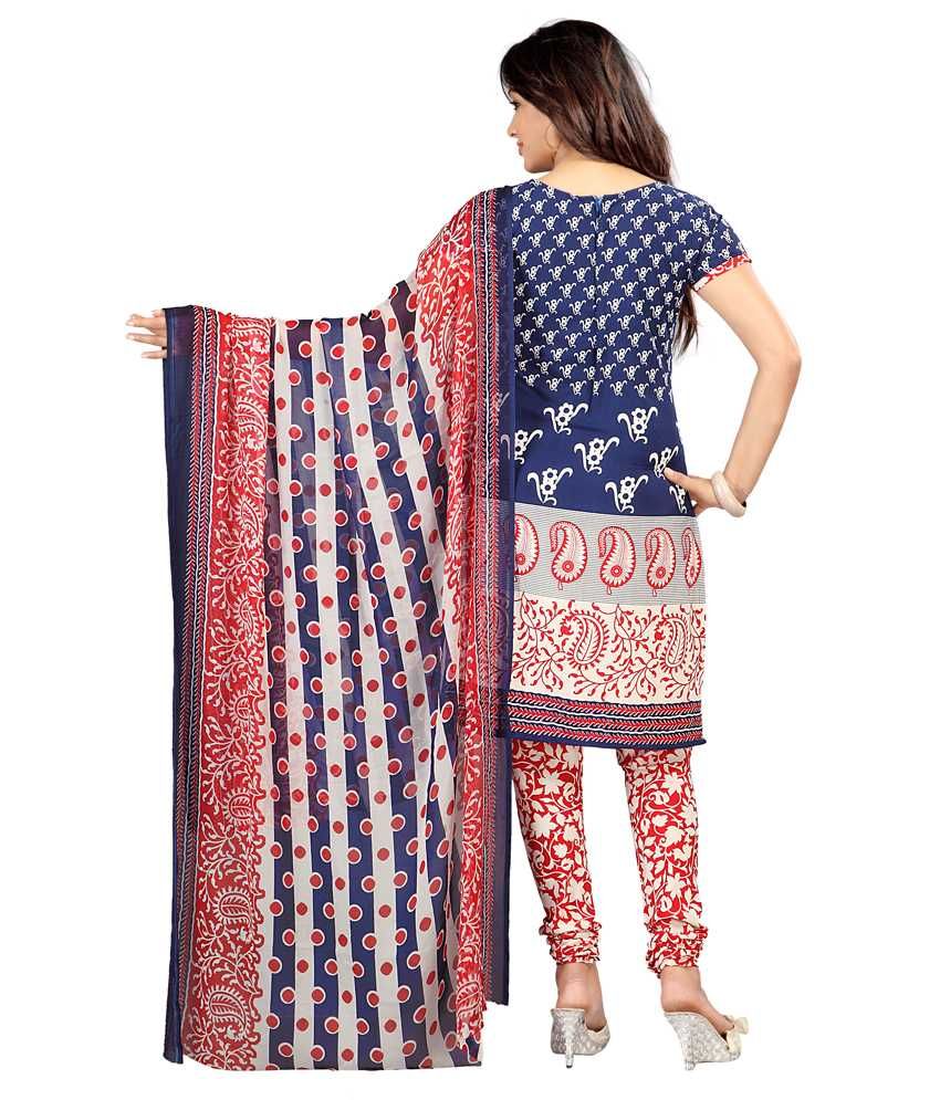 Lookslady Multicoloured Cotton Unstitched Dress Material Buy