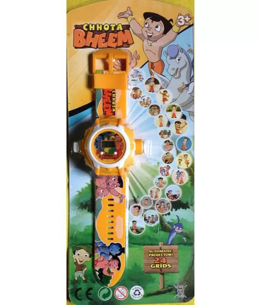 Buy 24 images Chhota Bheem Automatic Projector 24 Grids Watch (Multi color)  on Amazon | PaisaWapas.com