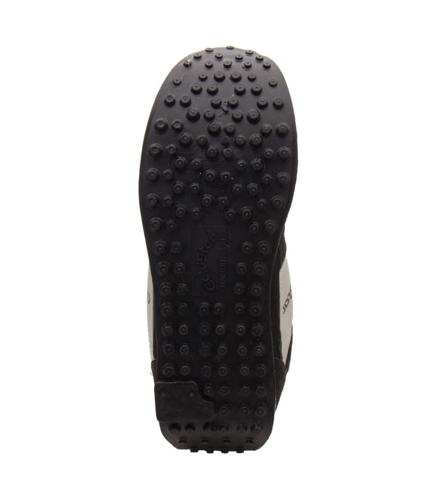 leather sports shoes black