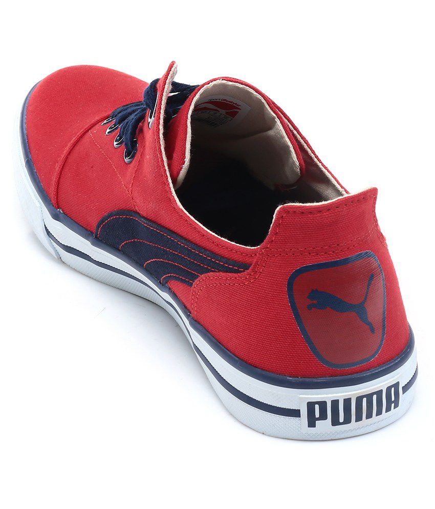 Puma Red Sneaker Shoes - Buy Puma Red Sneaker Shoes Online at Best ...