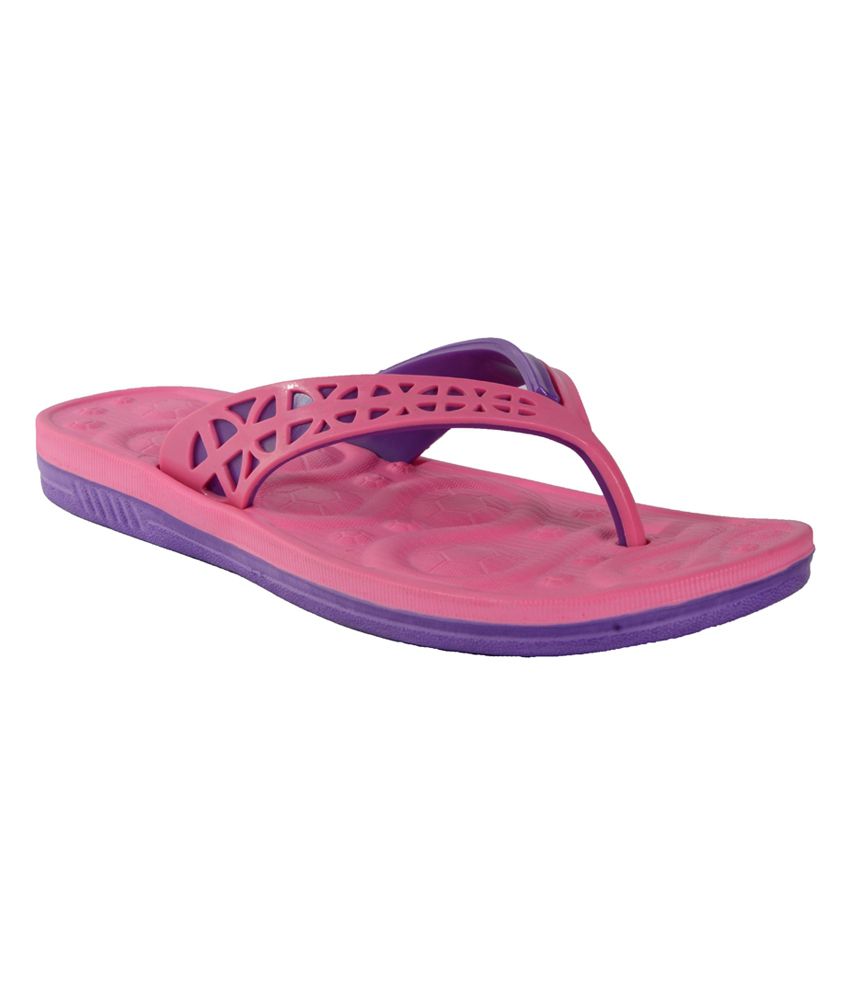 Fax Pink Flat Flip Flops For Girls Price in India- Buy Fax Pink Flat ...