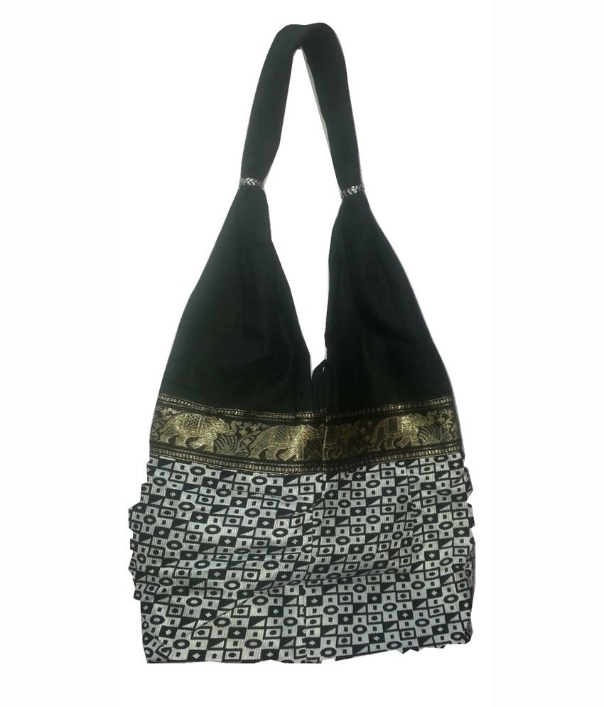 IDBC Black Canvas Cloth Shoulder Bag Buy IDBC Black Canvas Cloth