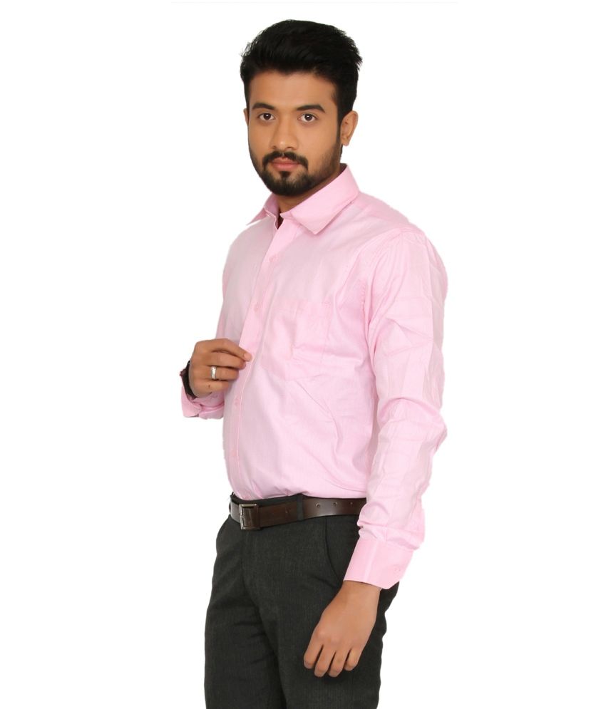 Indian Weller Pink Self Cotton Blend 
