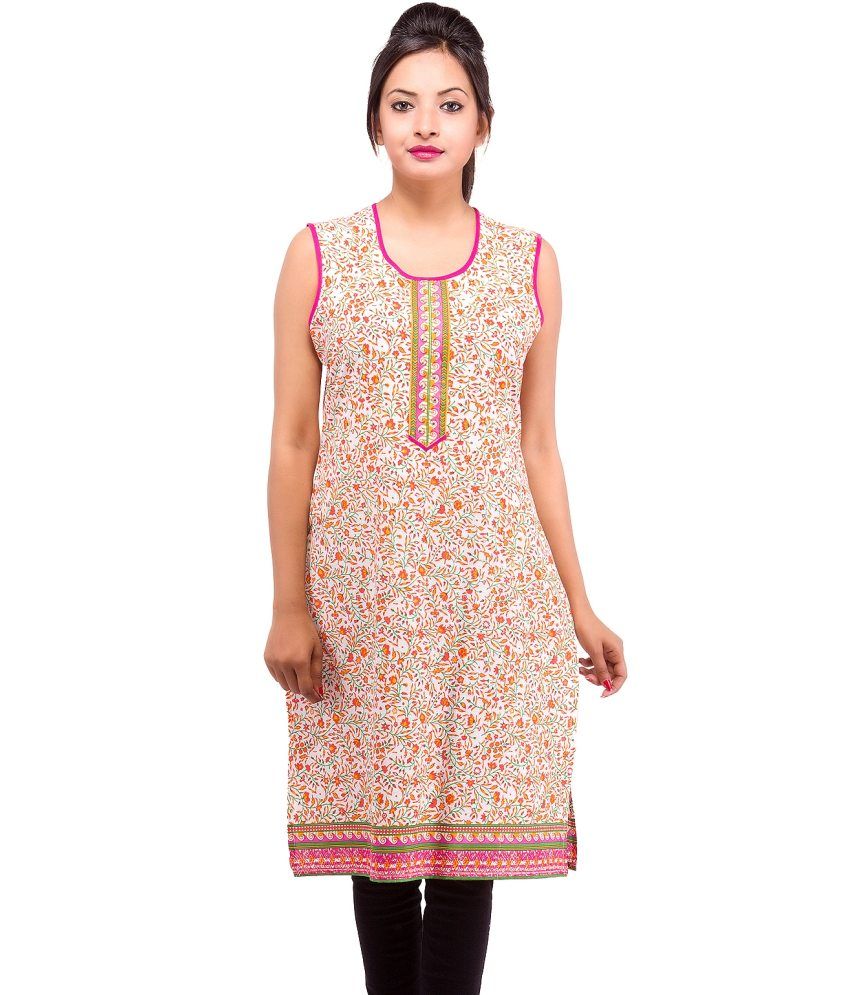 sleeveless kurti in meesho