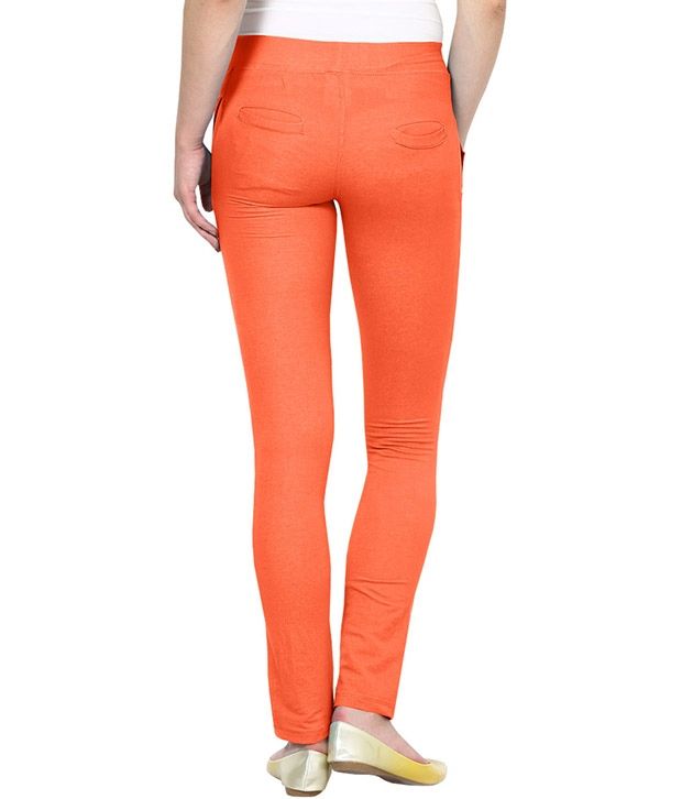 pink slim jeans