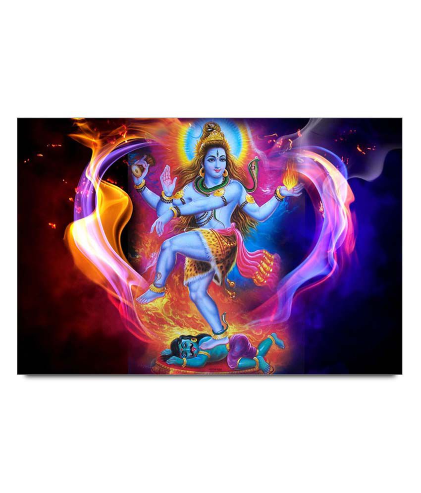 Amy Glossy Lord Shiva Dancing Abstract Art Poster: Buy Amy Glossy ...