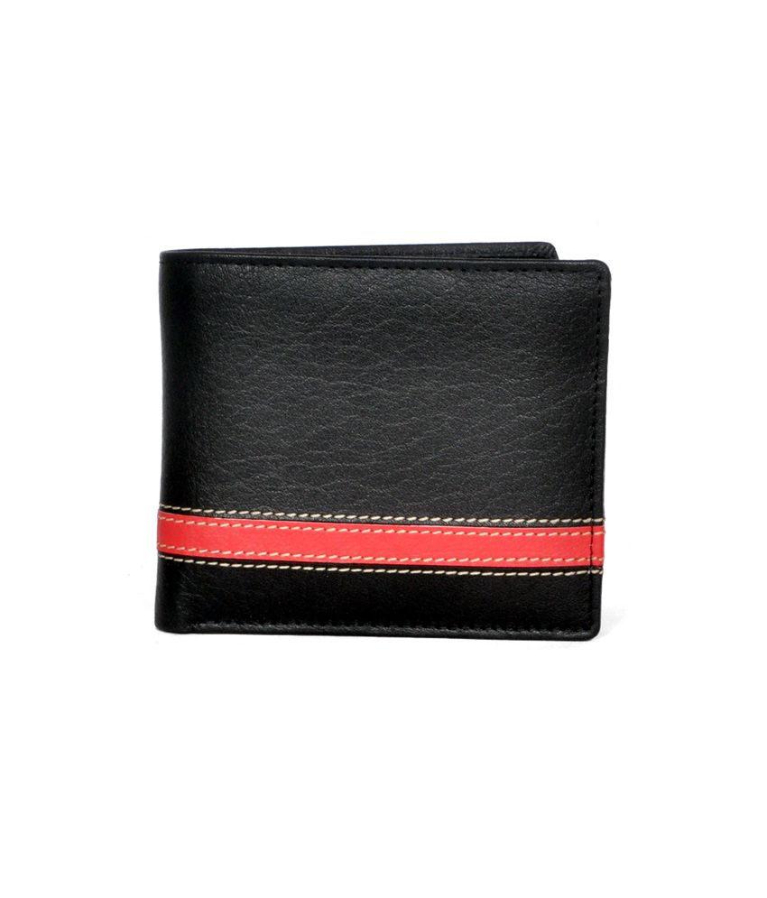 Leatherstile Black And Red Leather Formal Wallet For Men: Buy Online at Low Price in India ...