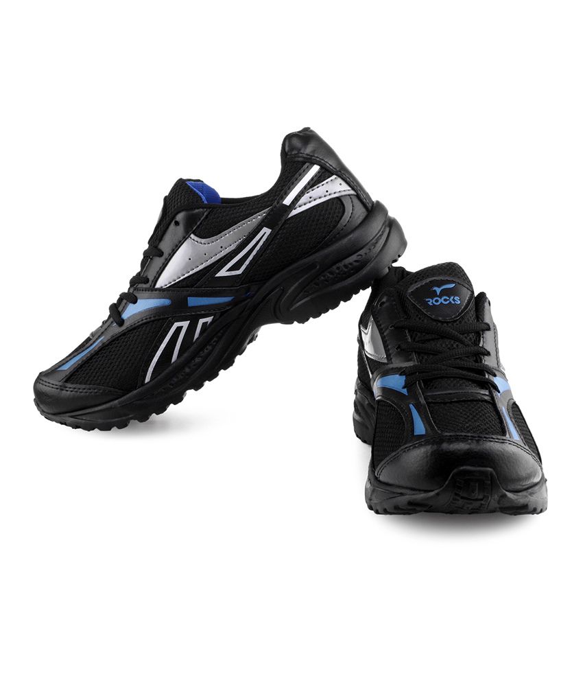 Rocks 409 Black Sport Shoes - Buy Rocks 409 Black Sport Shoes Online at ...
