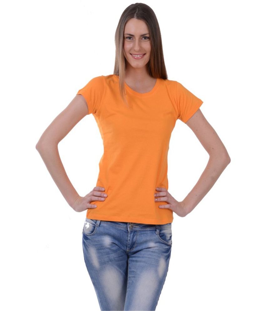 Mentor Orange Cotton Tops - Buy Mentor Orange Cotton Tops Online at ...