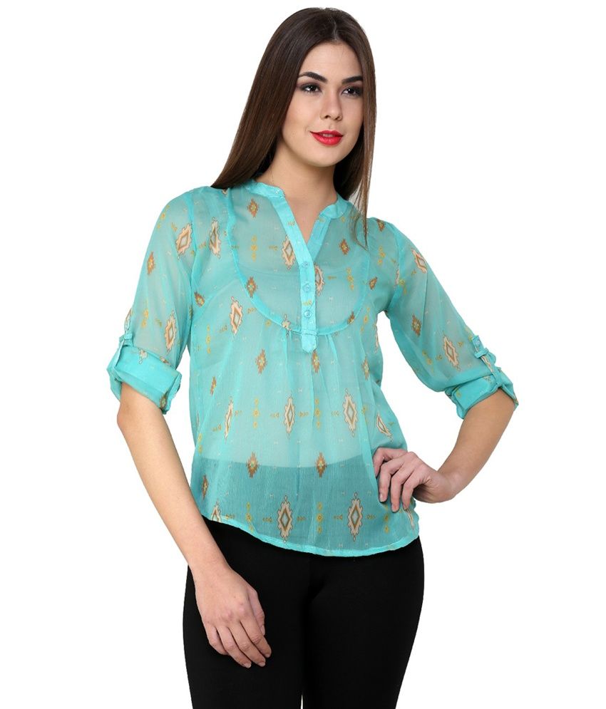 stylish georgette tops