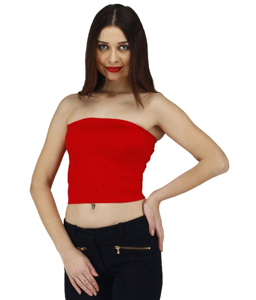 Buy Golden Girl Red Tube Top Online At Best Prices In India Snapdeal