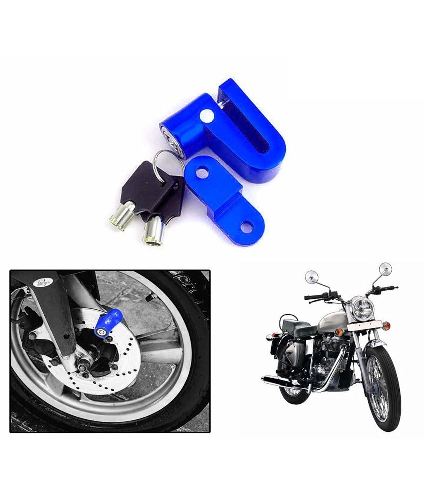 Speedwav Bike Disc Break Heavy Metal Security Lock For Royal Enfield Electra Twin Spark Buy
