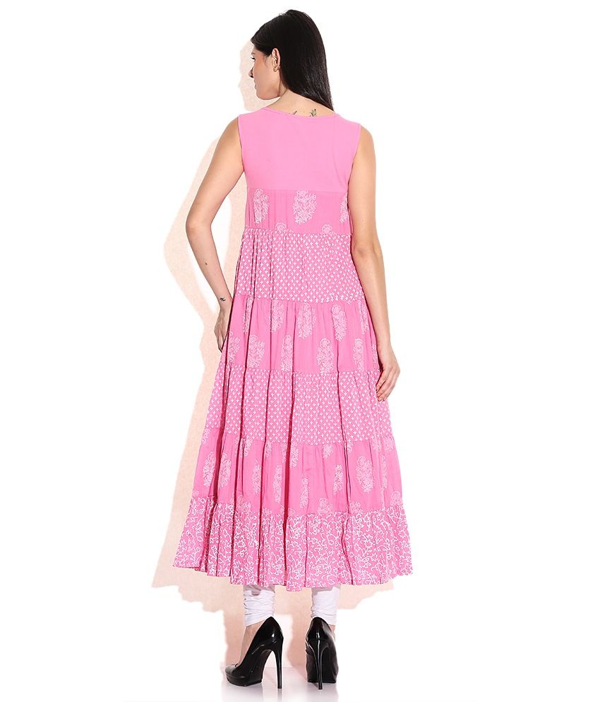 Biba Pink Cotton Dresses - Buy Biba Pink Cotton Dresses Online at Best Prices in India on Snapdeal