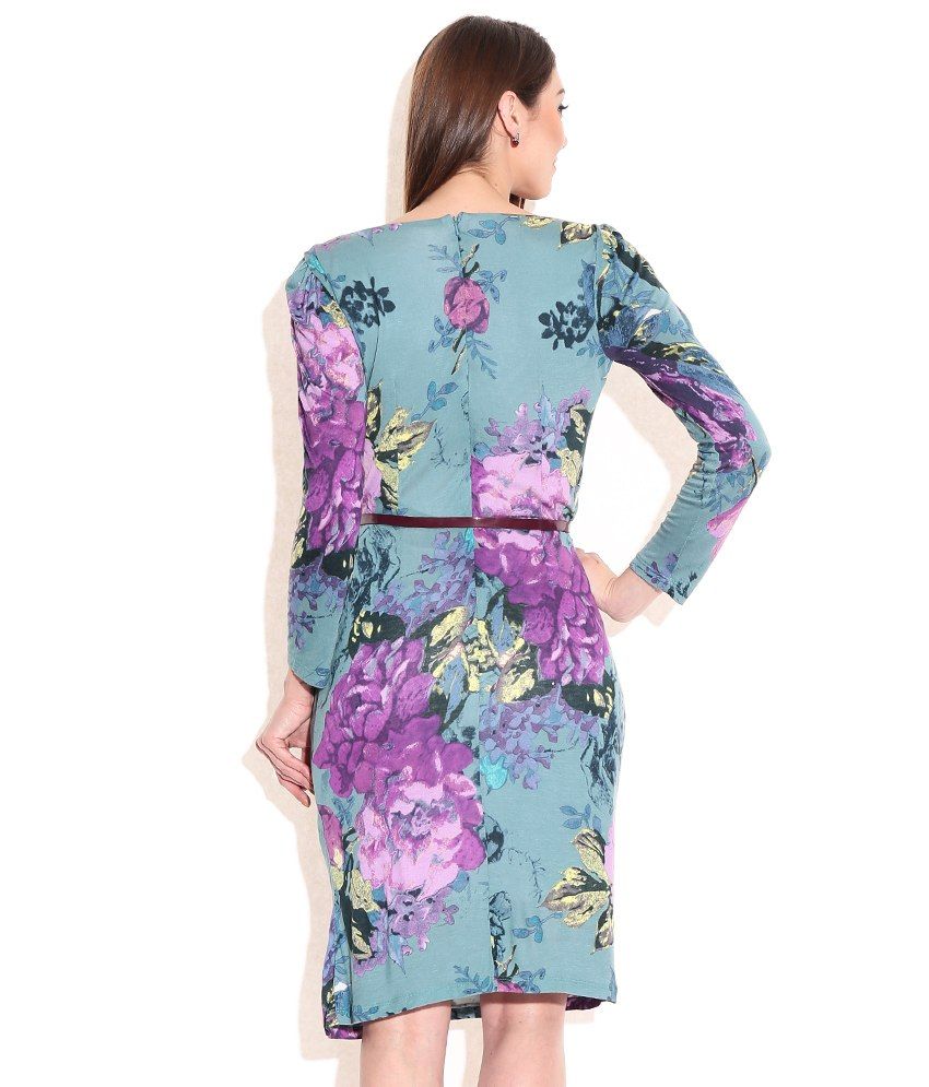Madame Green Polyester Dresses - Buy Madame Green Polyester Dresses Online at Best Prices in 