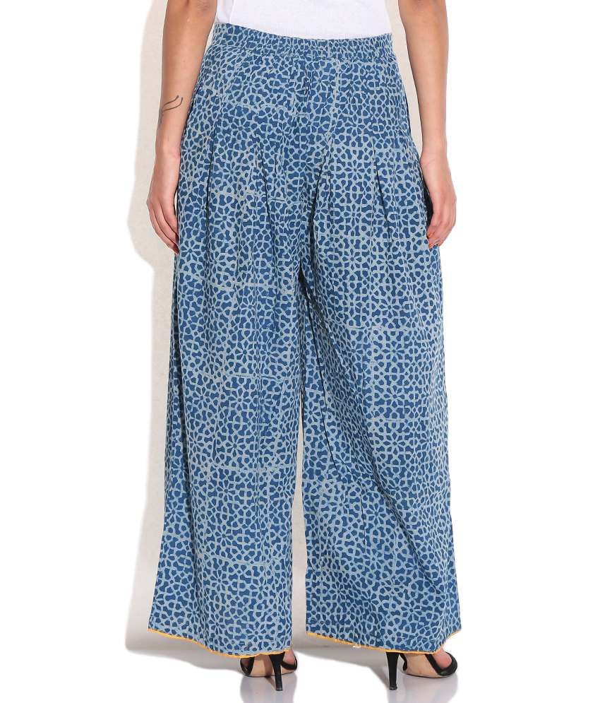 melange palazzo pants