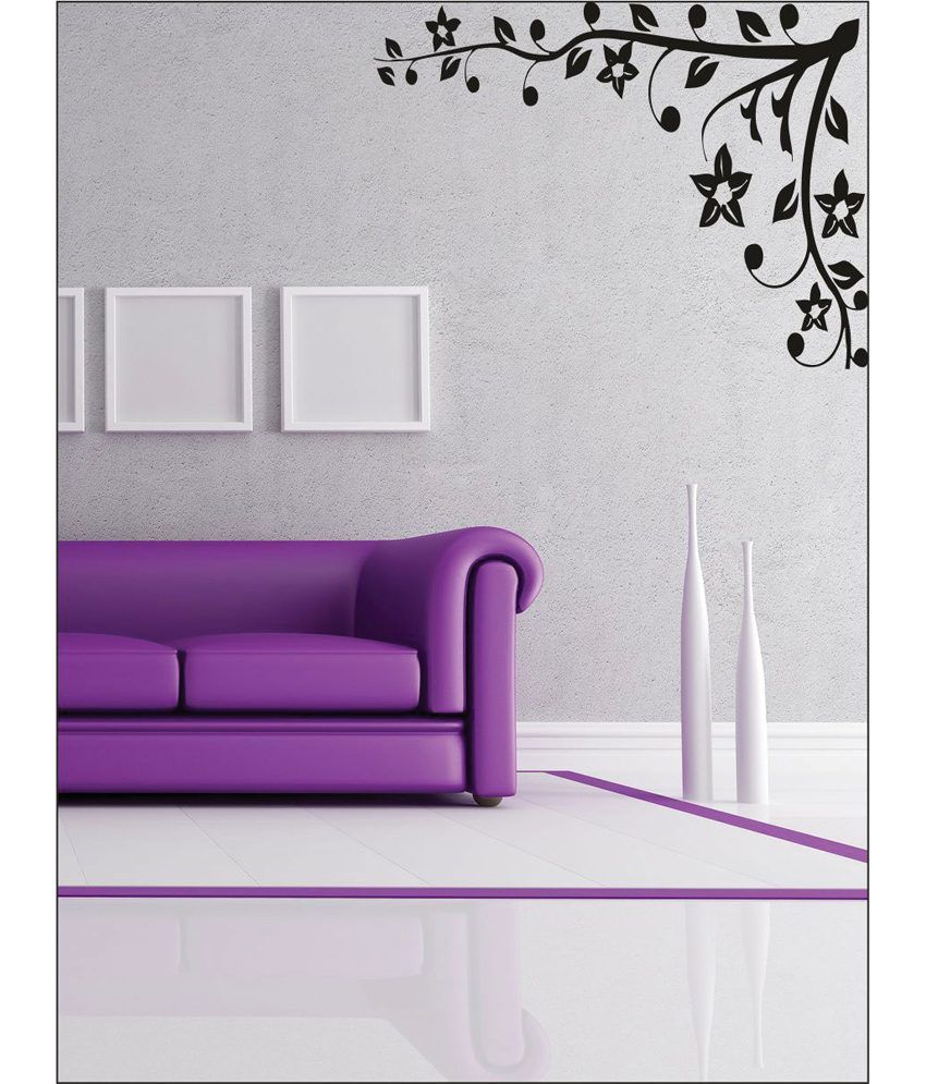 Wall1Ders Decorative Corner Black Wall Stickers - Buy Wall1Ders Decorative Corner Black Wall