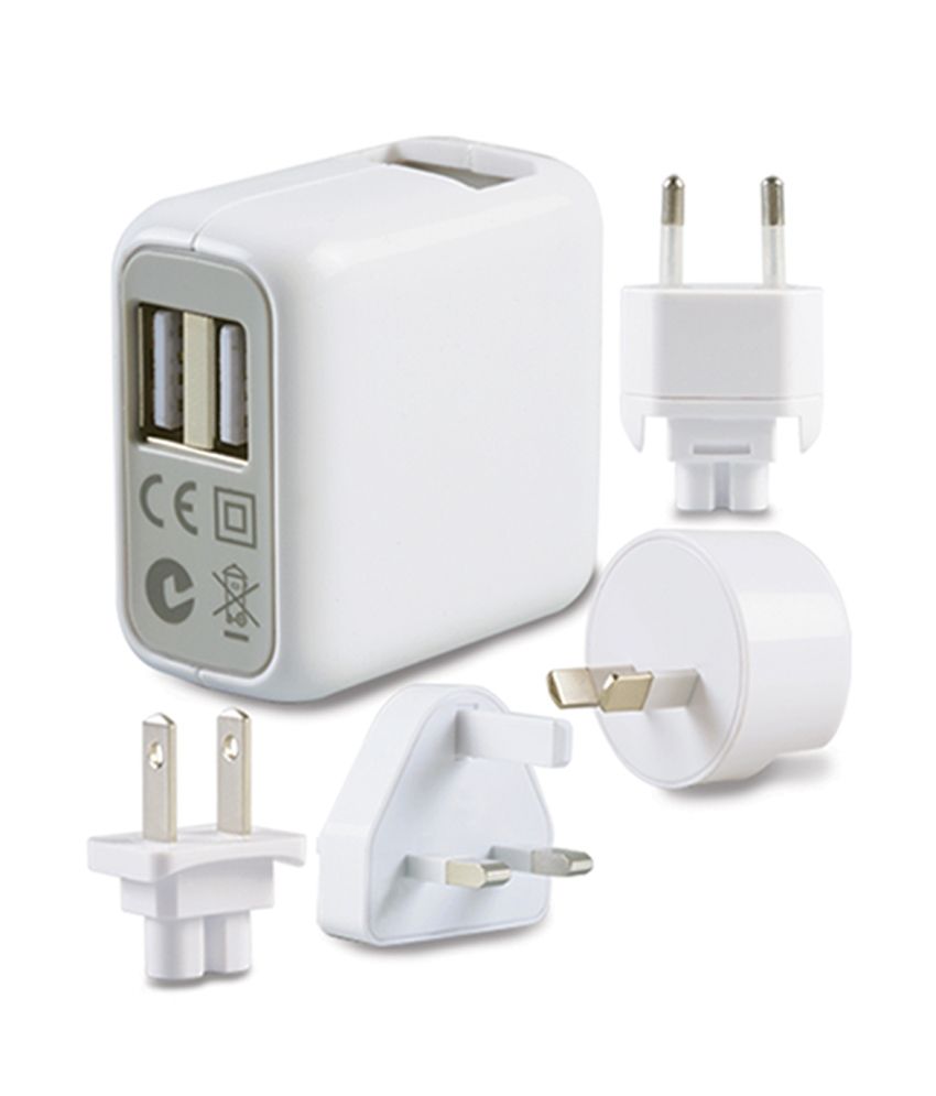 Buy GM Twin Usb Universal Travel Adaptor Kit With Interchangable Ac ...