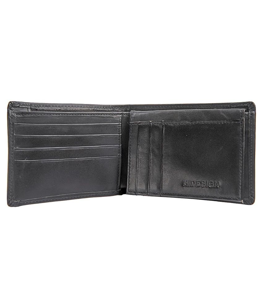 Hidesign L109 Black Leather Men'S Bifold Wallet Buy Online at Low