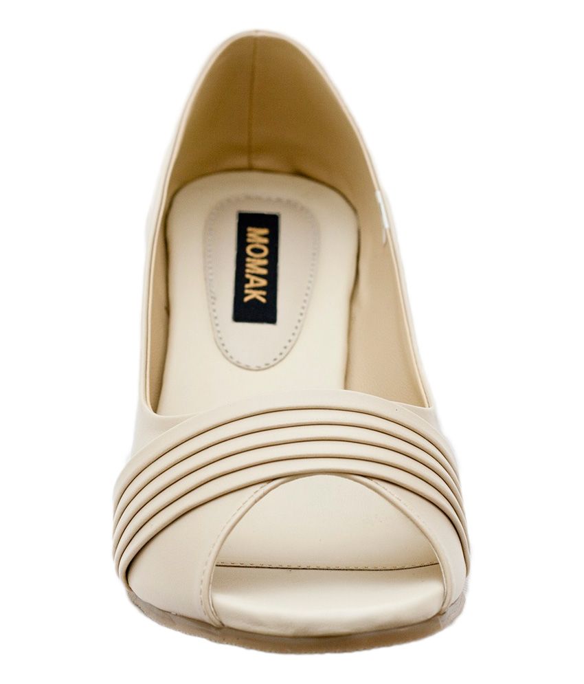 Momak Ghostwhite Peep Toe Ballerina Price in India- Buy Momak Ghostwhite Peep Toe Ballerina 