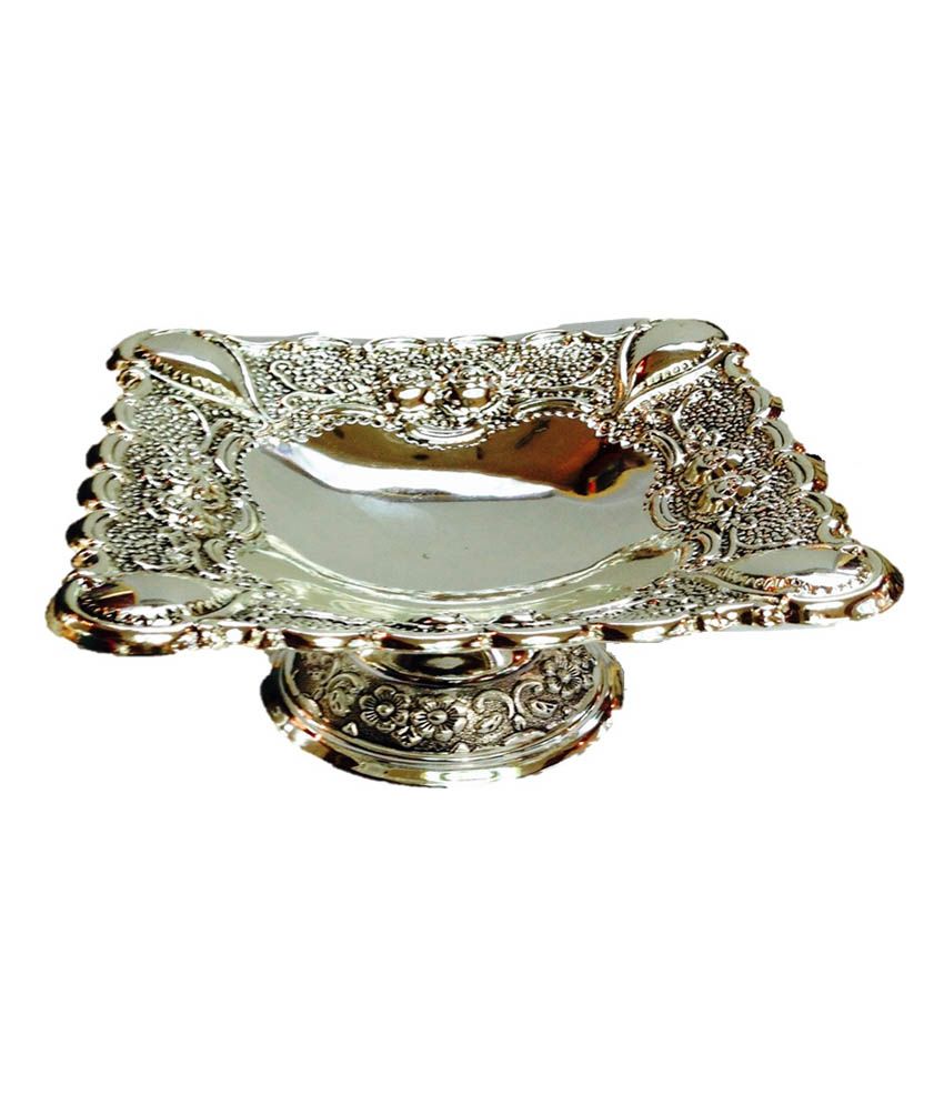 Vasavi Jewellery Fancy White Metal Fruit Bowl Buy Vasavi Jewellery
