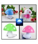 P India Automatic Night Fall Sensor Mushroom Lamp (set Of 3)