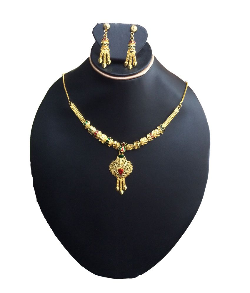 Tulsi Imitation Jewellery Necklace Set - Buy Tulsi Imitation Jewellery ...